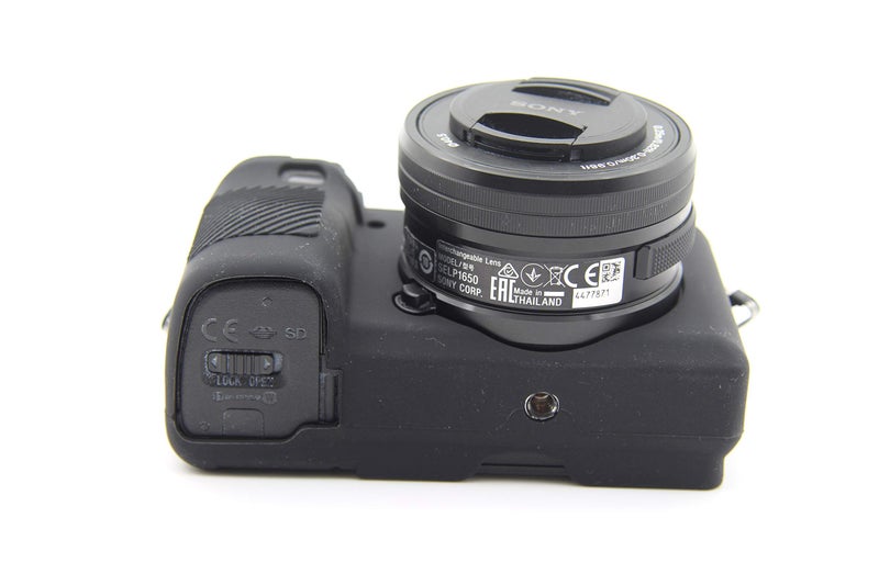 BolinUS A6400 Case, BolinUS Fullbody Ultra-Thin Lightweight Rubber Soft Silicone Housing Case Bag Cover for Sony Alpha A6300 A6400 (Black) - Image 4